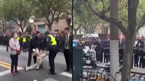 上海逾百名亿万富翁业主游行维权 警察照抓不误(组图)