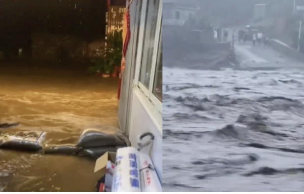 北京暴雨遊客驚魂跳窗 密雲水庫洪峰破紀錄