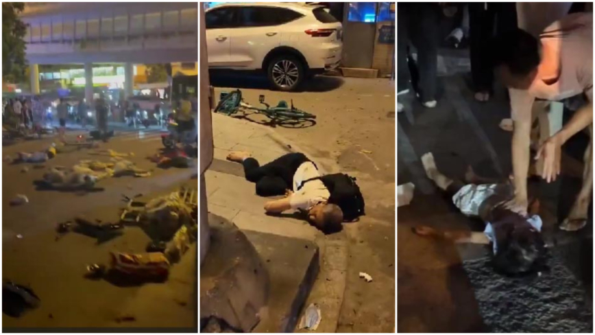 廣州汽車無差別一路衝撞 死傷者滿地（視頻）