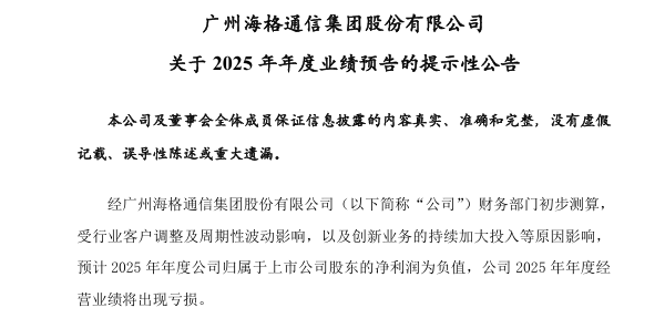 陸企海格通信公告虧損 股價如過山車連續下跌