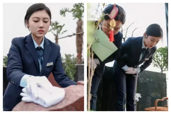 河南女孩英國留學歸來當職業掃墓人 月薪四千