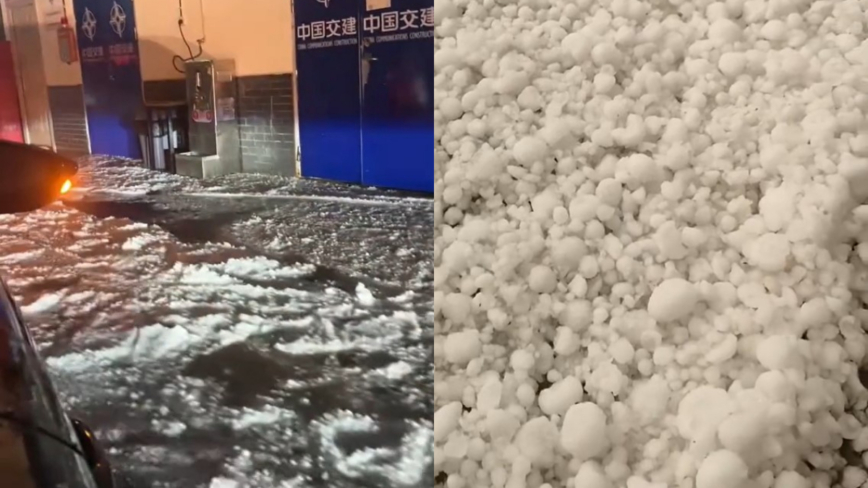 雲南昆明遭強冰雹襲擊 如末日災難片 場面嚇人（視頻）