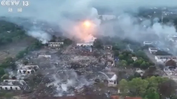 湖南烟花厂爆炸87死伤 传现场消防员爆：130人上班全没(图)