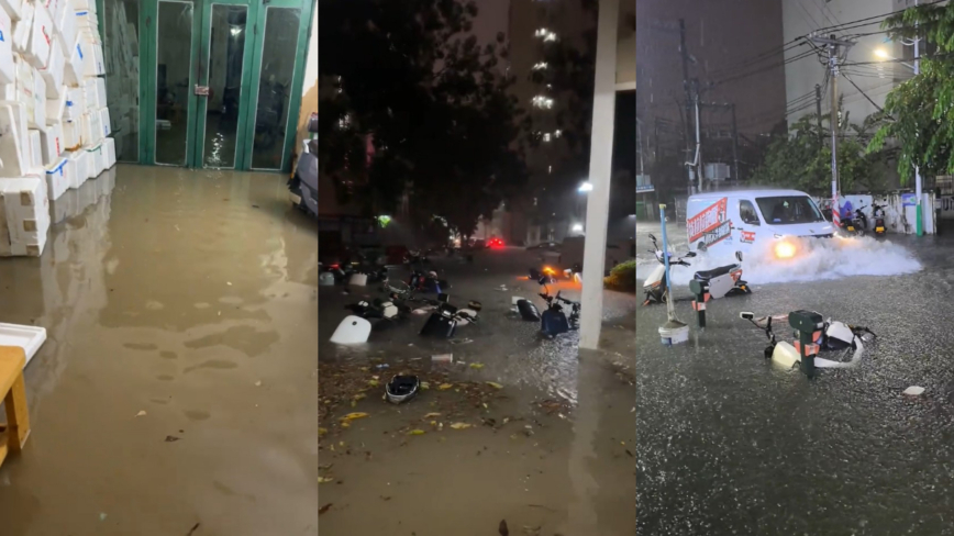 颱風美莎克襲擊海南三亞：海水倒灌 慘不忍睹（多視頻）