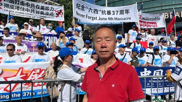 “709”亲历者张仁忆往昔 吁海外团结应对跨国镇压(图)