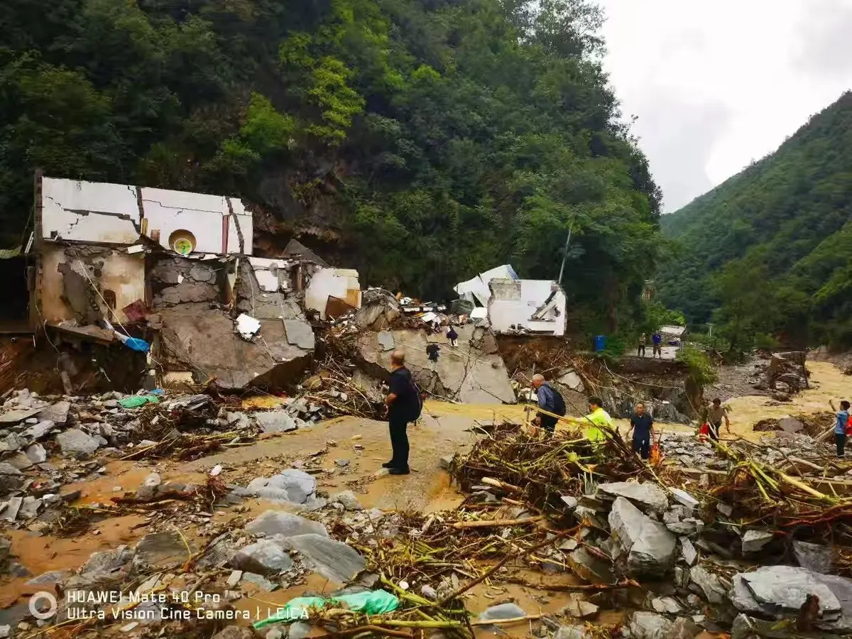 陝西柞水爆發山洪 災民：沖毀大量民房