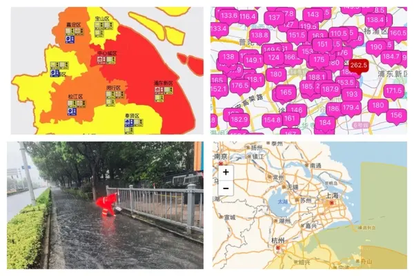上海暴雨紅色預警 中國第一高樓阻尼器擺動明