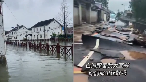 苏州无锡宜兴多地洪水泛滥 视频触目惊心(图)