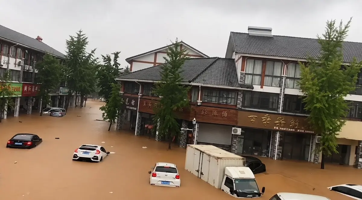 浙江長興遭山洪襲擊 村民：洪水來得很快